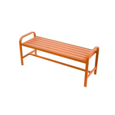 ม้านั่งสนามอะลูมิเนียม ARTGARDEN & DECOR รุ่น LOFT CHAIR ขนาด 125*42*52 ซม สีส้ม_3